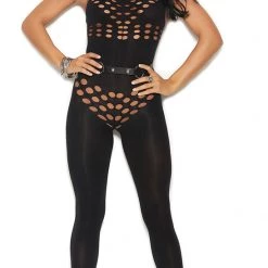 Elegant Moments Opaque Cut-out Bodystocking
