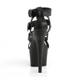 Pleaser T-Strap Close Back Cage Sandals With 7-inch Heels Spike Heel