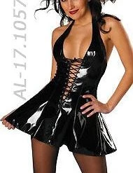 Allure Leather-Vinyl Vinyl Lace-up Velcro Dress