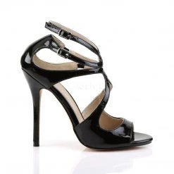 Pleaser High Heel Sandals Double Strap Sandals 5-inch Heels AMUSE-15