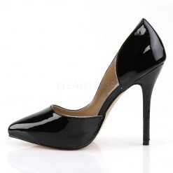 Pleaser Pumps Open-sided Pump High Heel Shoe With 5-inch Spike Heel 4-colors AMUSE-22