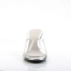 Pleaser Clear Slipper Shoes With 3-inch Clear Heels