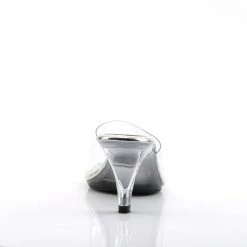 Pleaser Clear Slipper Shoes With 3-inch Clear Heels