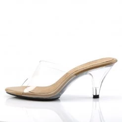 Pleaser Clear Slipper Shoes With 3-inch Clear Heels