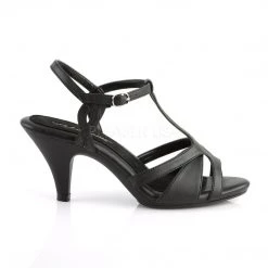 Pleaser T-Strap Sandal Shoe With 3-inch Heel 5-colors -C/O