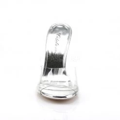 Pleaser Clear Slipper Shoes 4-inch Spike Heels