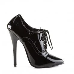 Pleaser Lace-up Fetish Pumps 6-inch Spike Heels In Black Or Red
