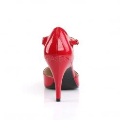 Pleaser T-Strap Pump With 4-inch Spike Heel