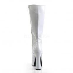 Pleaser Lace-Up Platform Knee Boot With 5-inch Chunky Heel