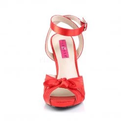 Pleaser Platform Wrap Around Sandal With Bow And 5-inch Heel 3-colors