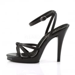 Pleaser Ankle Strap Strappy Ankle Wrap Platform Sandal Shoe With 4.5-inch Heel 4-colors PS-FLAIR-436