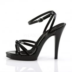 Pleaser Ankle Strap Strappy Ankle Wrap Platform Sandal Shoe With 4.5-inch Heel 4-colors PS-FLAIR-436