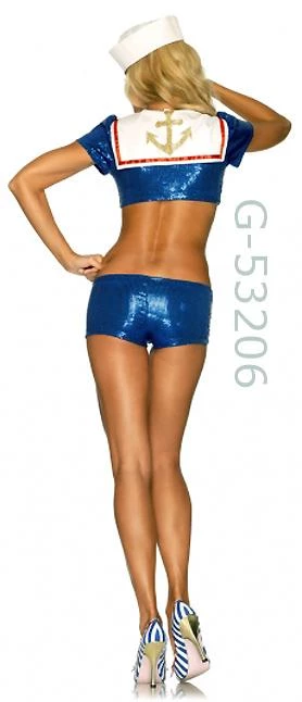 RedNeckWear American Sequin Sailor 3-pc Costume