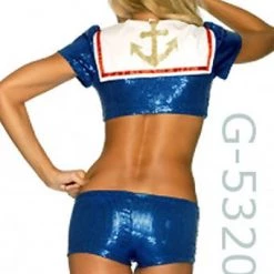 RedNeckWear American Sequin Sailor 3-pc Costume