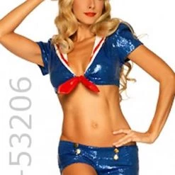 RedNeckWear American Sequin Sailor 3-pc Costume
