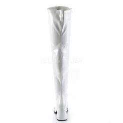Pleaser Thigh High Boots With 3-inch Block Heel GOGO3000