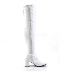 Pleaser Thigh High Boots With 3-inch Block Heel GOGO3000