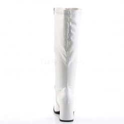 Pleaser Knee High Plus Size Wide Calf GoGo Boots With 3-inch Heels