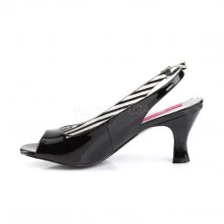 Pleaser Slingback Peep Toe Pump With 3-inch Heel 4-colors PS-JENNA-02
