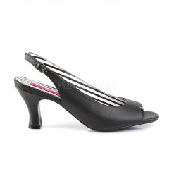 Pleaser Slingback Peep Toe Pump With 3-inch Heel 4-colors PS-JENNA-02
