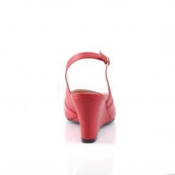 Pleaser Slingback Wedge Peep Toe Sandal Shoes With 3-inch Heel 3-colors