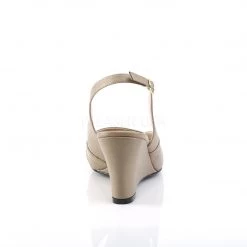 Pleaser Slingback Wedge Peep Toe Sandal Shoes With 3-inch Heel 3-colors