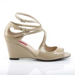 Pleaser High Heel Sandals Strappy Wedge Sandal Shoes With Cutout Detail And 3-inch Heel 4-colors