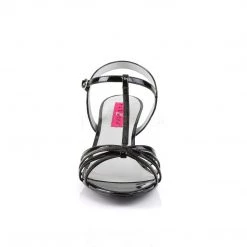 Pleaser No Platform T-Strap Open Toe Sandal Shoes With 2.5-inch Kitten Heel 3-colors PS-KITTEN-06