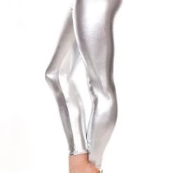 Music Legs Shiny Metallic Deluxe Leggings 6-colors LegWear