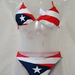 Ruffin Puerto Rico Flag Bikini Swimwear