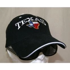 Ruffin Headwear RF-5319 Texas Map Black Cap