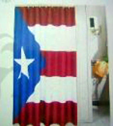 Ruffin Puerto Rico Flag Shower Curtain