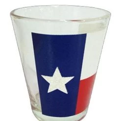 Ruffin Texas State Flag Shot Glass Set Of TWO Flag Gear