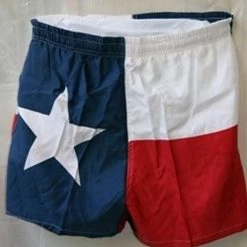 Ruffin Texas Flag Men's Swim Trunks Swimwear