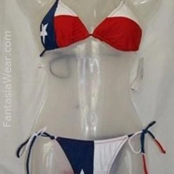 Ruffin RF-980088 Texas Flag String Bikini