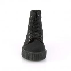 Pleaser Men's Wear Unisex High Top Lace-up Creeper Sneaker With Side Zipper PS-SNEEKER-201