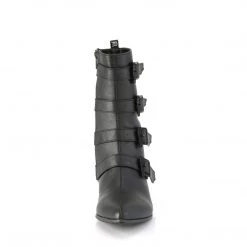 Pleaser Men's Pointed Toe Mid-calf Boot With 1.5-inch Block Heel, 4 Buckles WAR110-C Men's Boots