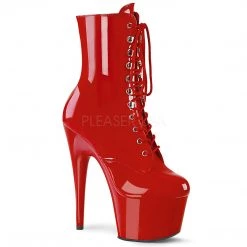 Pleaser 7-Inch Heels + Lace-Up Platform Ankle Boots With 7-inch Stiletto Heels