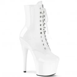 Pleaser 7-Inch Heels + Lace-Up Platform Ankle Boots With 7-inch Stiletto Heels