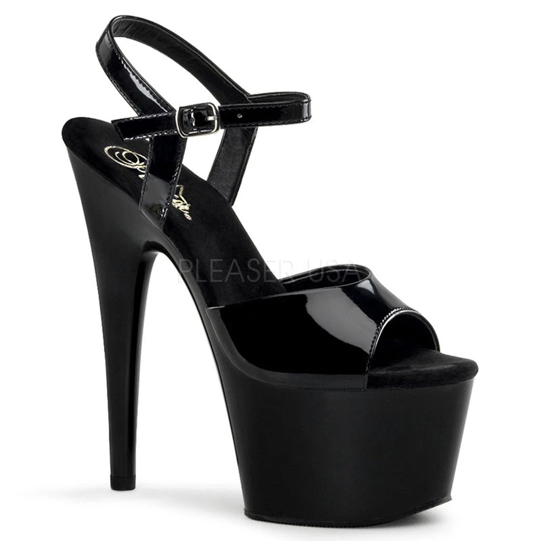 Pleaser Ankle Strap Sandals With 7-inch Heels