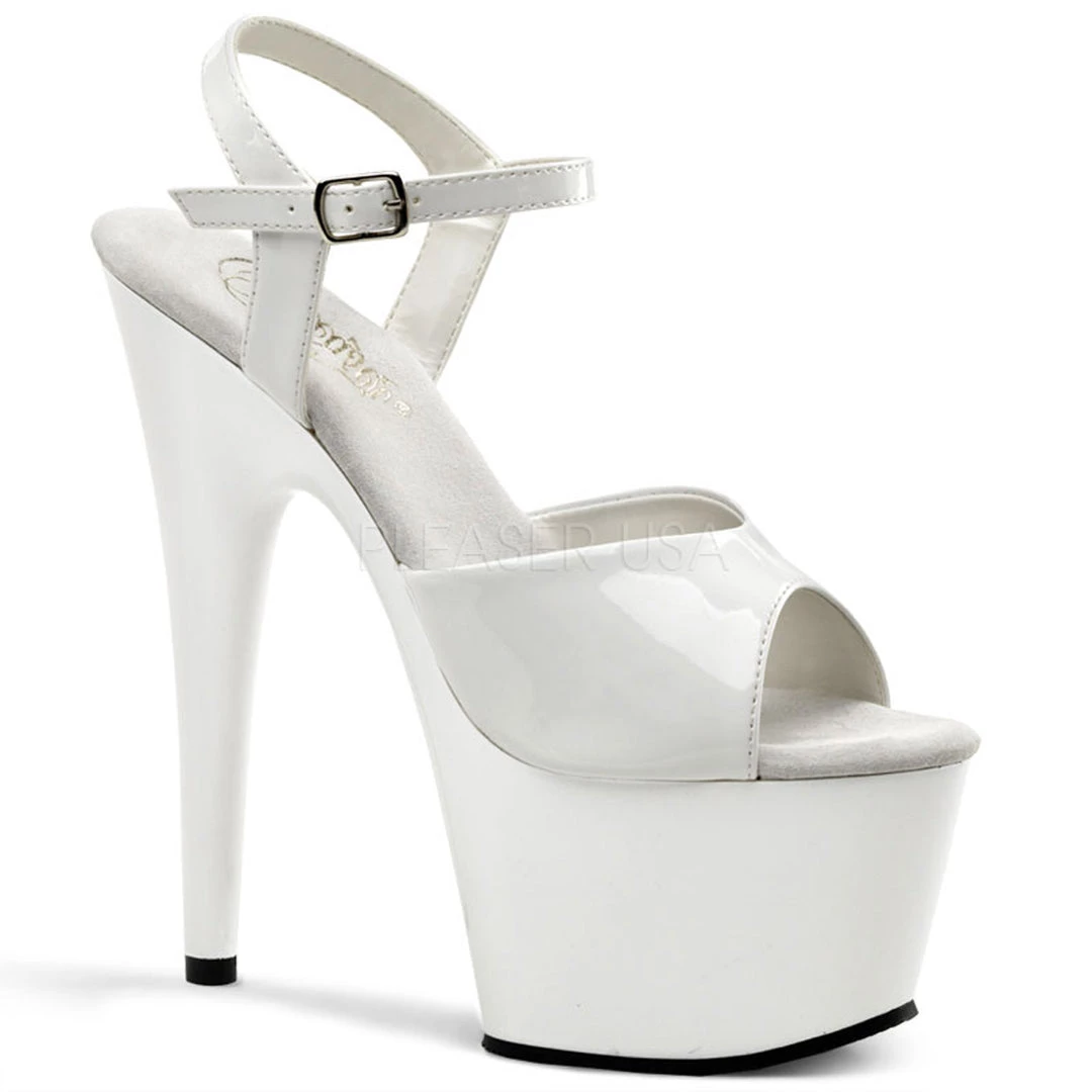 Pleaser Ankle Strap Sandals With 7-inch Heels