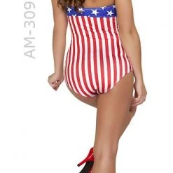 Roma USA American Flag 1940's Pin-up Babe Romper