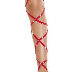 Roma Rhinestone 100-inch Leg Straps