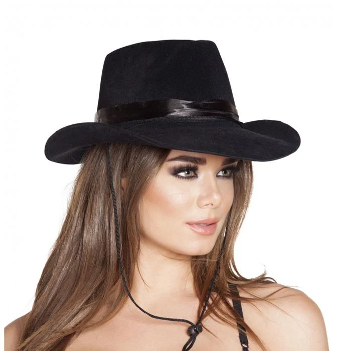 Roma Black Cowboy Hat Headwear