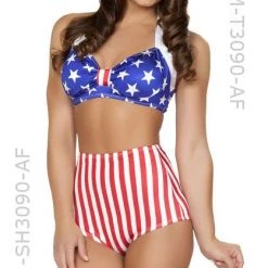 Roma USA American Flag 1940's Pin-up Babe 2-pc Costume