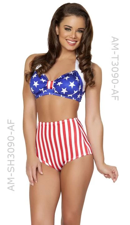 Roma USA American Flag 1940's Pin-up Babe 2-pc Costume