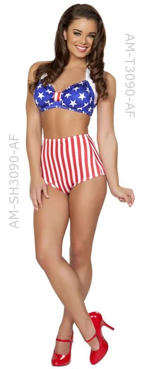 Roma USA American Flag 1940's Pin-up Babe 2-pc Costume