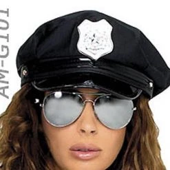 Roma Costumes Police Mirror SunGlasses