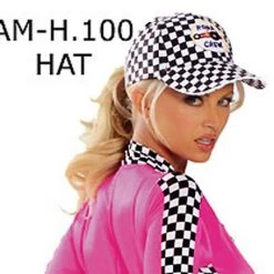 Roma Racing Girl Checkered Flag Costume Hat