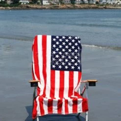 Island Gear Beach Towels TW-040 American Flag Beach Towel 30x60